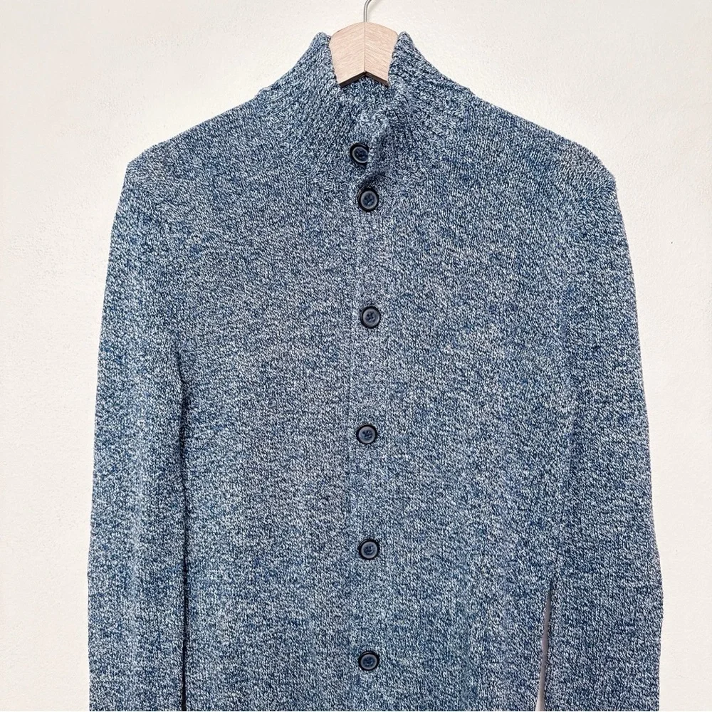 Banana Republic Mens Xsmall Marbled Linen Blend Button Cardigan